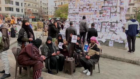 Families circulate pictures of their missing loved ones in Damascus