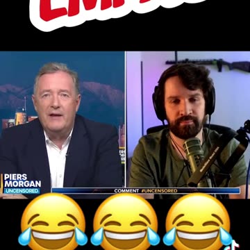 Piers Morgan - Has to read off Elon Musk statement - LMFAO