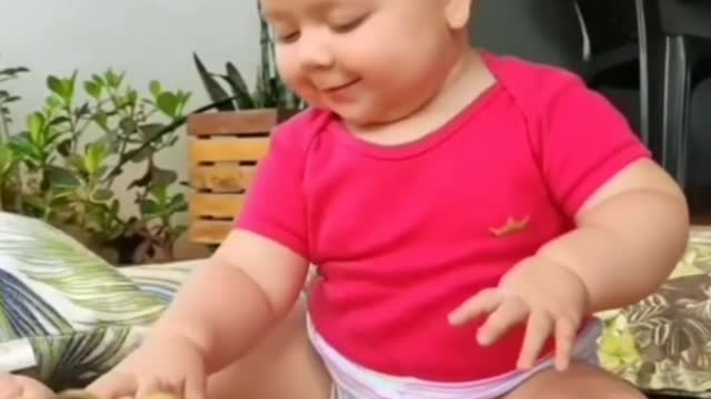 Cute chubby baby - Funny video