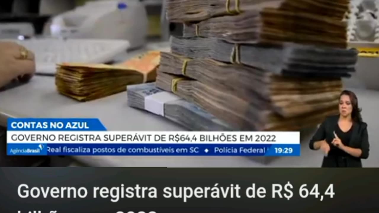 Bolsonaro Governo registra superávit de R$ 64,4 bilhões em 2022.