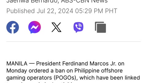 Marcos Jr. orders POGOs to cease operations by end of year