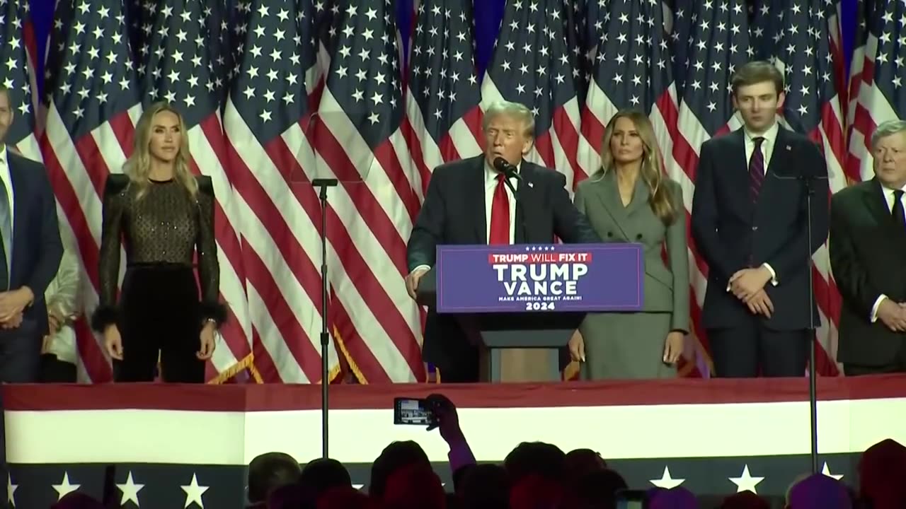 Donald Trump Victory Speech At Campaign Headquarters