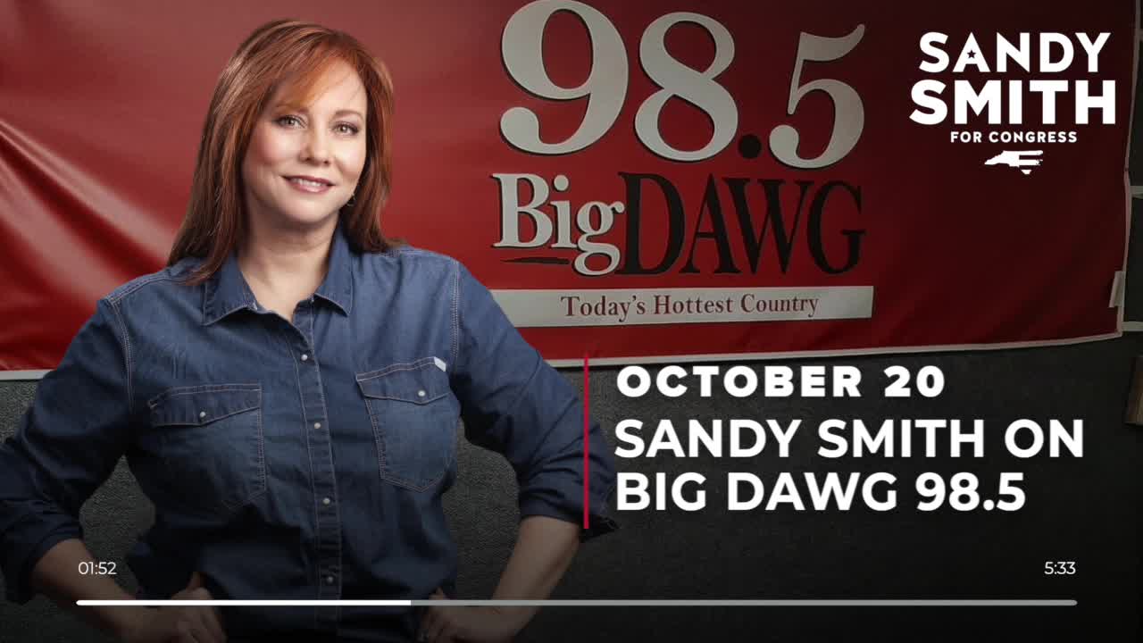 Sandy Smith Interview on Big Dawg 98.5 FM (October 20, 2022)