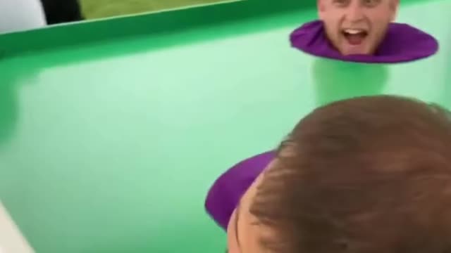 My friends are playing table soccer ⚽