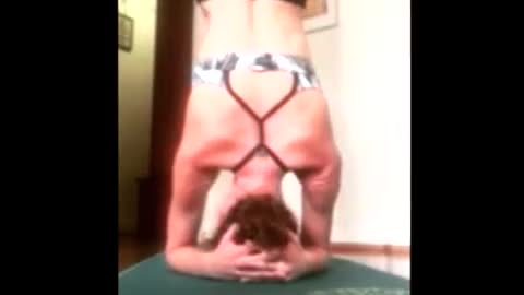 Collab copyright protection - yoga handstand fail boyfriend bfast