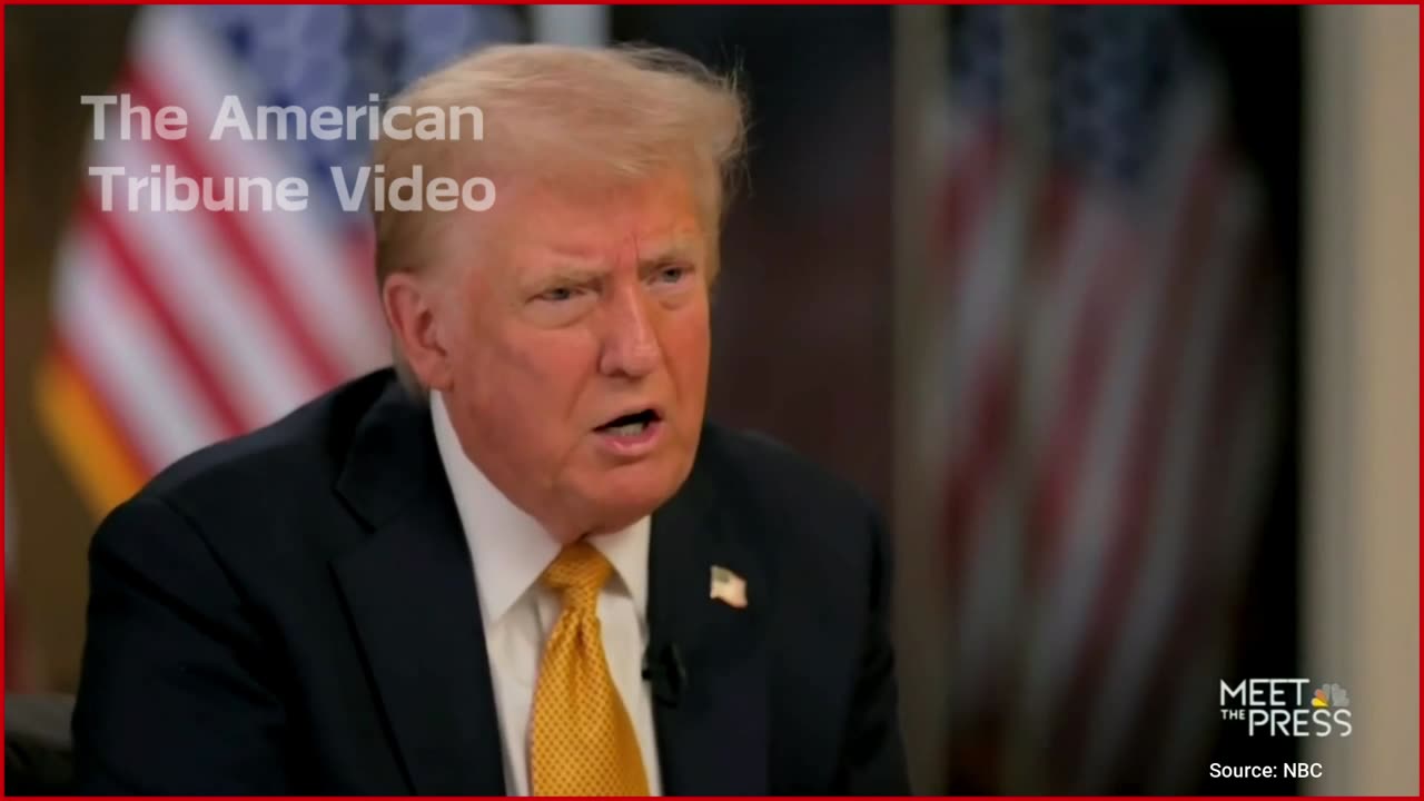 "They Came in Illegally": Trump Rebukes Welker in "Meet the Press" Interview Clash [WATCH]