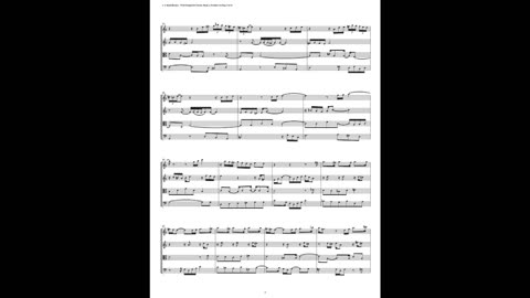 J.S. Bach - Well-Tempered Clavier: Part 2 - Prelude 14 (String Quartet)