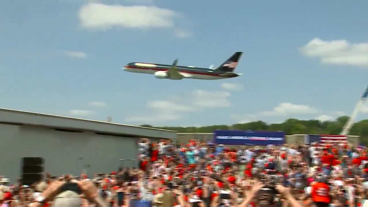 NORTH CAROLINA, President Trump has arrived!