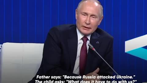 'Daddy, why our house is so cold?'-Putin jokes about EU sanctions