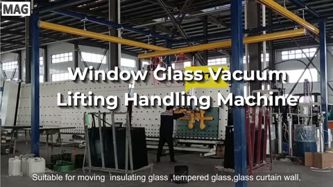 Window Glass Vacuum Lifting Handling Machine #glass #insulatingglass #lift