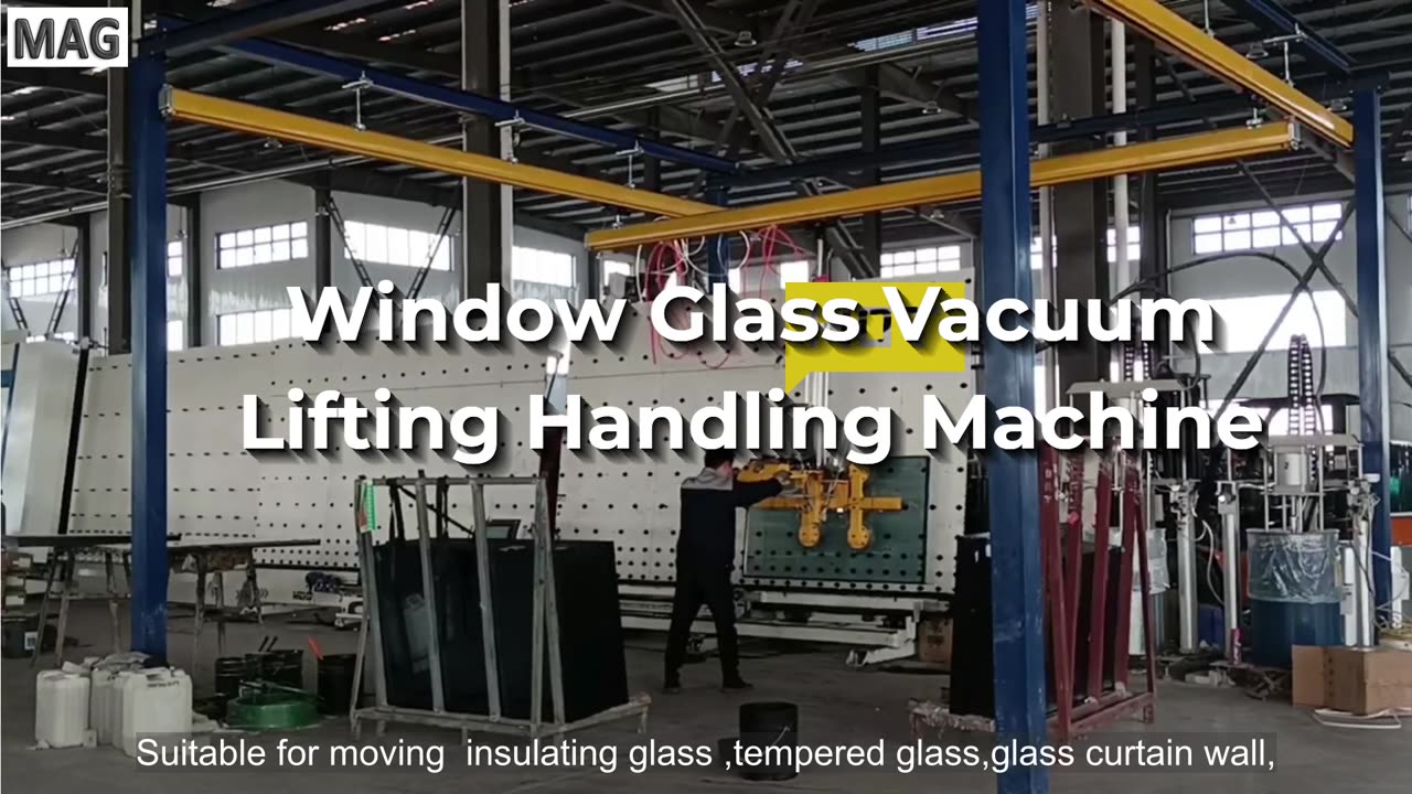 Window Glass Vacuum Lifting Handling Machine #glass #insulatingglass #lift