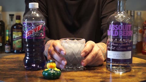 Absolut Wild Berri Vodka & Mtn Dew Purple Thunder