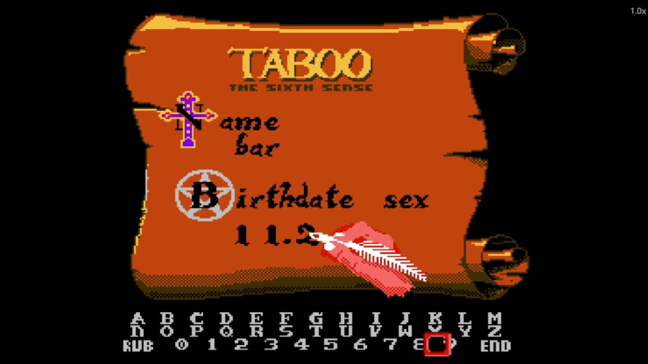 Taboo: The Sixth Sense Review (NES) (1989)