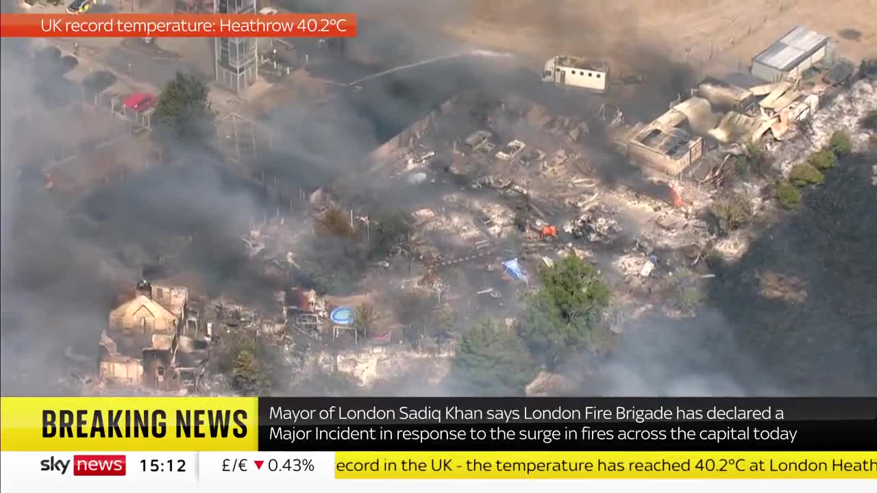 Rising temperatures in UK caused house fires in London