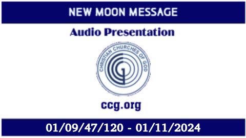 New Moon Message (Audio) for 01/09/47/120 - 01/11/2024