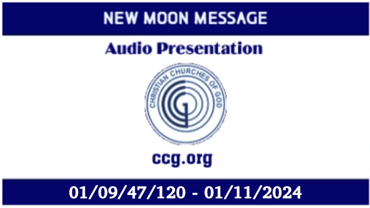 New Moon Message (Audio) for 01/09/47/120 - 01/11/2024