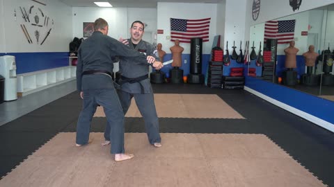 Correcting common errors executing the American Kenpo technique Entwined Lance