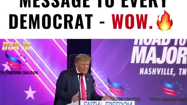 Trump Just Sent a Message That Put Every Democrat Politican ON NOTICE - Watch.