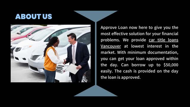 Car Title Loans Vancouver Offer You Quick Cash With Super Low Interest Rate