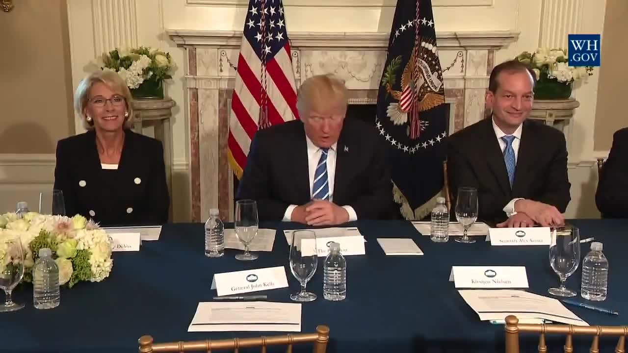 President Trump Participates In Workforce Apprenticeship Discussion