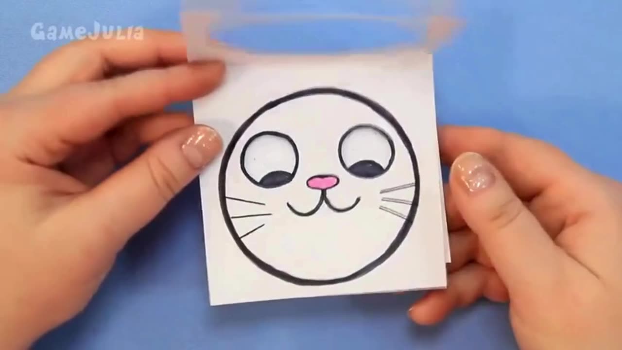 Anti-Stress Card with a Cat | Relaxing DIY Craft