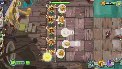 Plants vs Zombies 2 Pirate Seas - Day 4