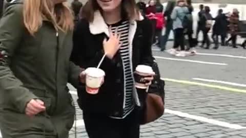 People Reacts To Flip 😅 #Shorts #Prank