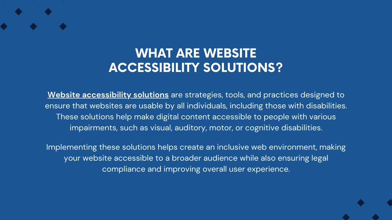 Website Accessibility Solutions: Ensuring Inclusive Digital Experiences for All Users