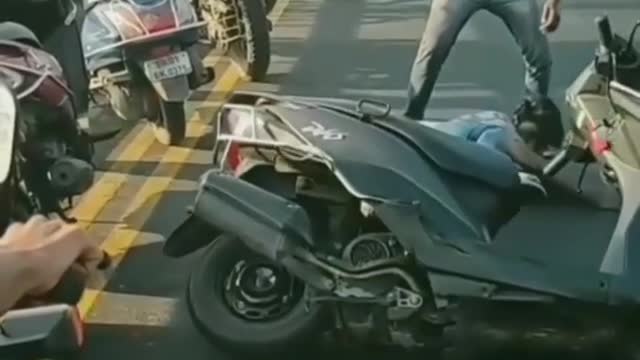 Be careful while driving bike