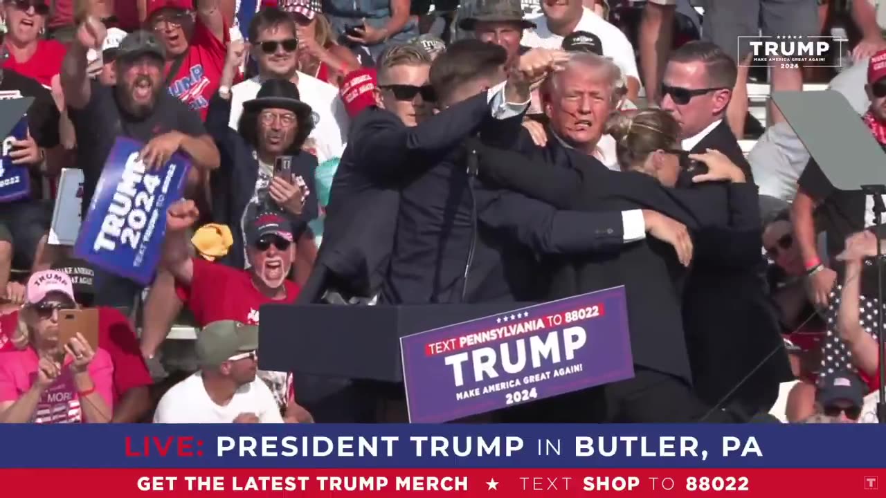 Trump just got shot in the head and got up like a fucking gangster and fist pumped