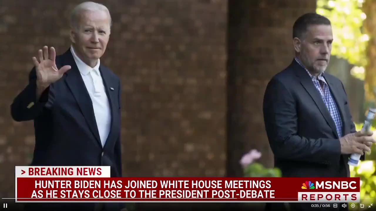 🚨 NEW: Deadbeat Hunter Biden hiện đang tham gia các cuộc họp với các cố vấn hàng đầu