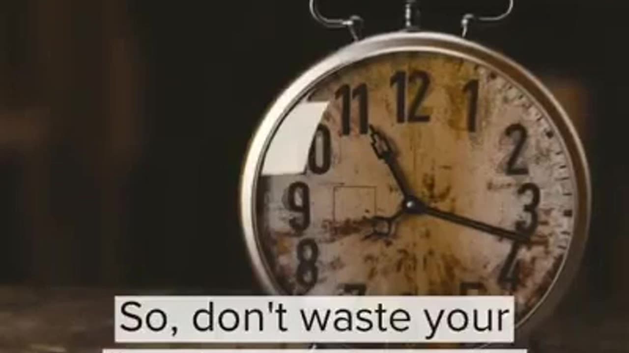 Time waits for no one...