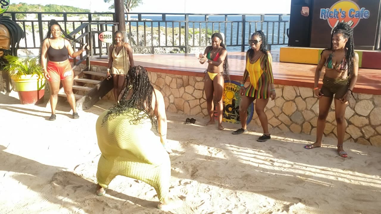 Ricks Cafe-Dance competition Located in Negril Jamaica