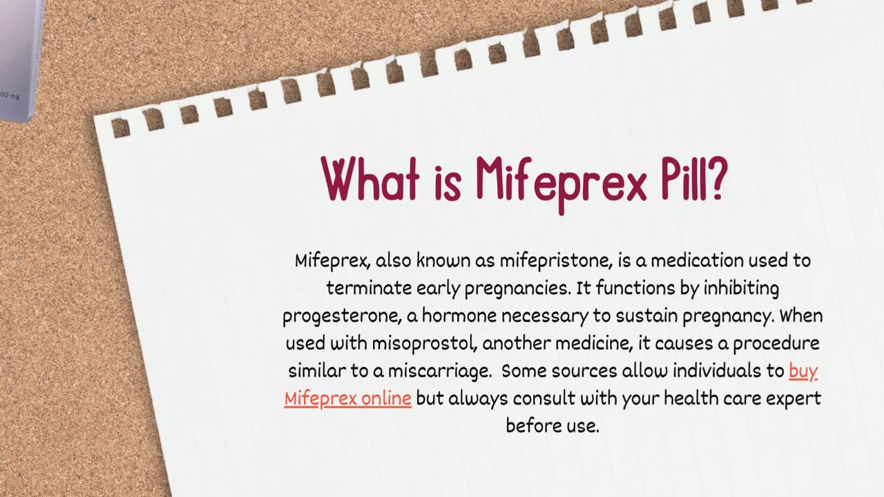 All about Mifeprex tablet and where to buy?