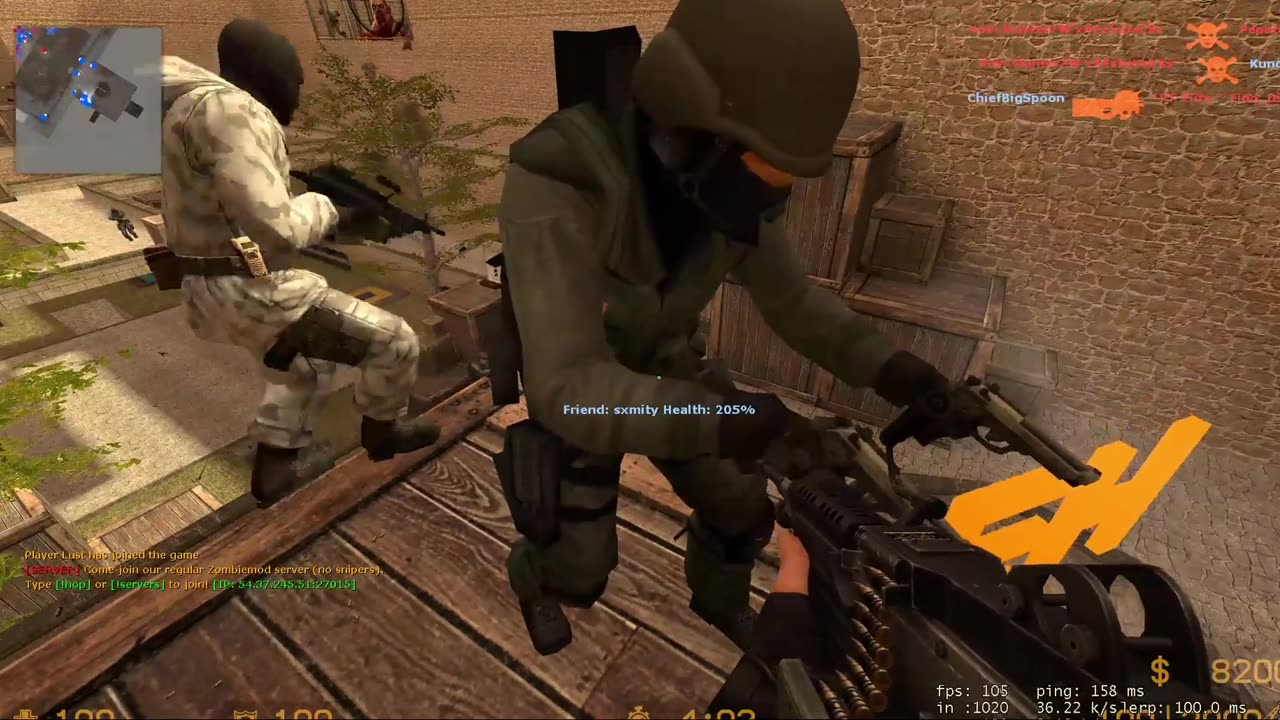 Counter Strike Source zombiemod gameplay 7