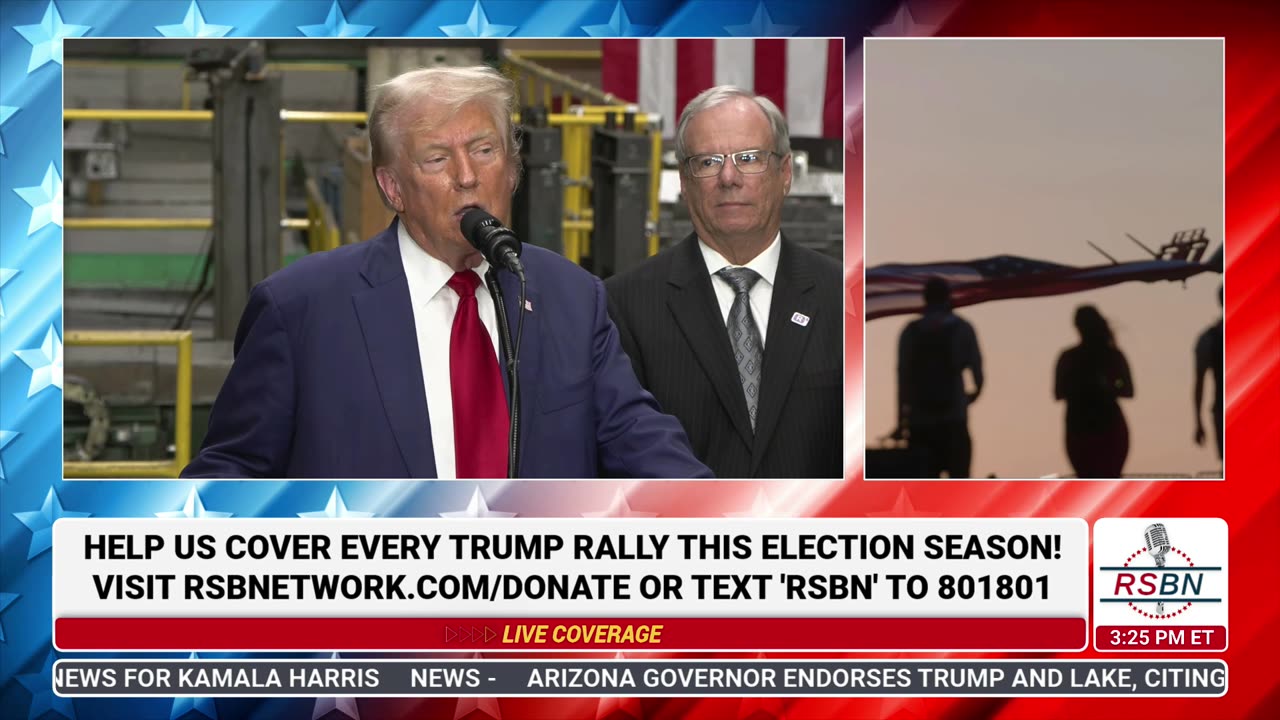 WATCH: President Trump's Full Remarks on Jobs & Economy in York, PA - 8/19/2024