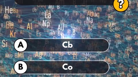 What is the chemical symbol for cobalt?