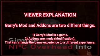 Simple NPC Overhead Info (GMOD Tool Showcase)