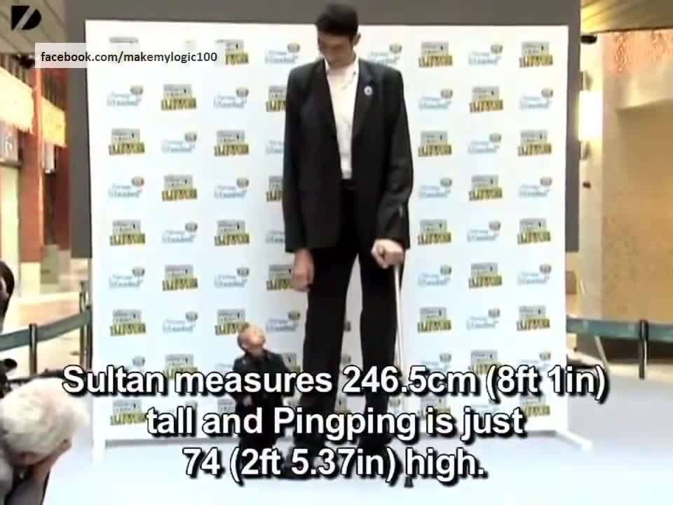 😂 😂 Tallest man VS shortest man 😂😂