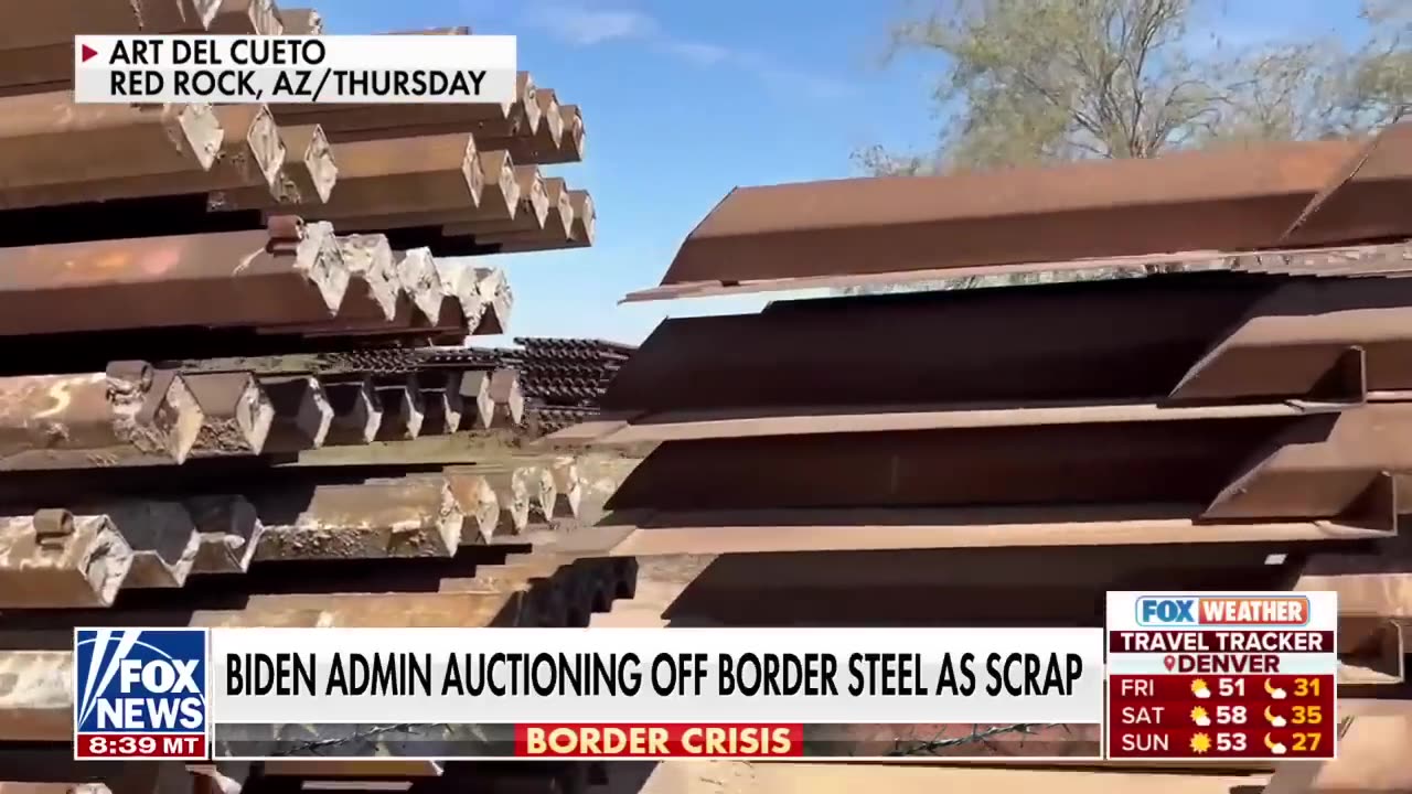 'DEBACLE' Biden auctions off border wall materials