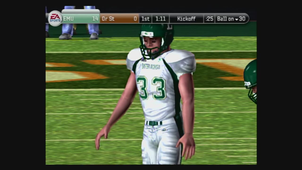 NCAA Football08 (Ps2) Eastern Michigan vs Oregon State Part1