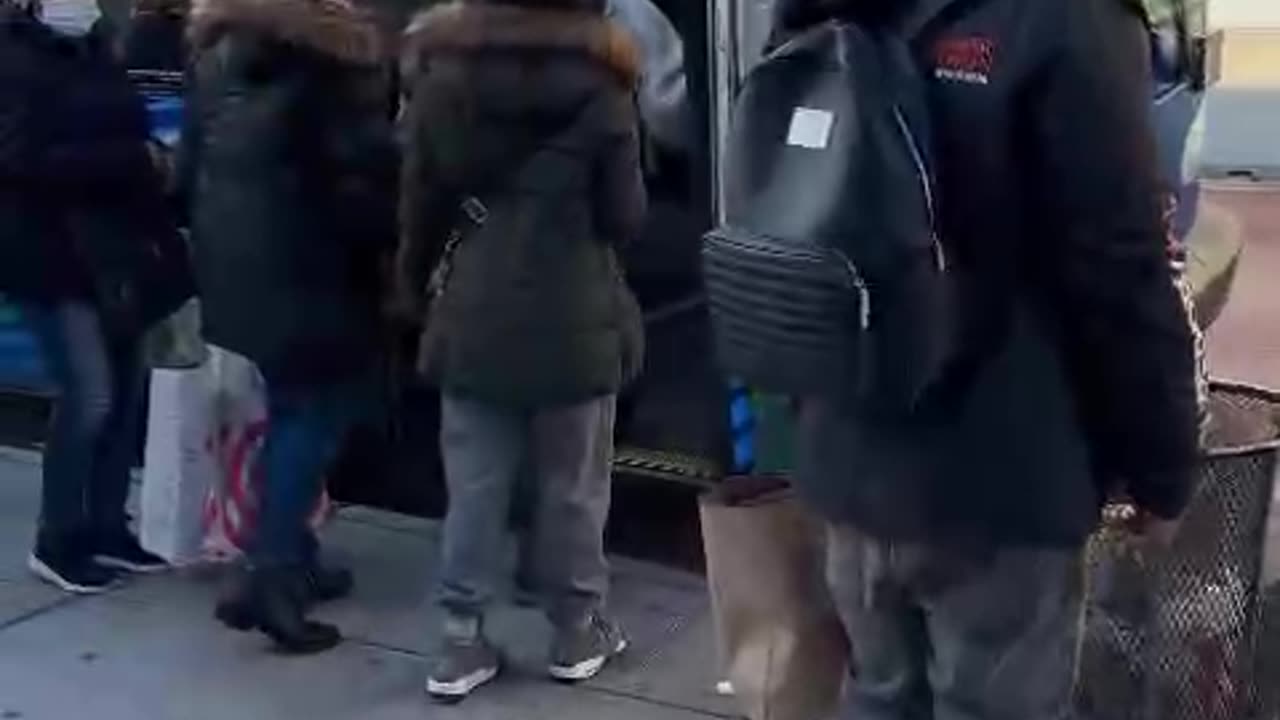 Bum Tries to Cut the Line! 😂 #StreetComedy #NYC #FunnyShorts #LOL