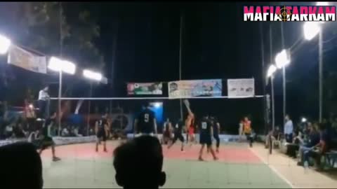 Funny moments when playing volleyball | Head shot