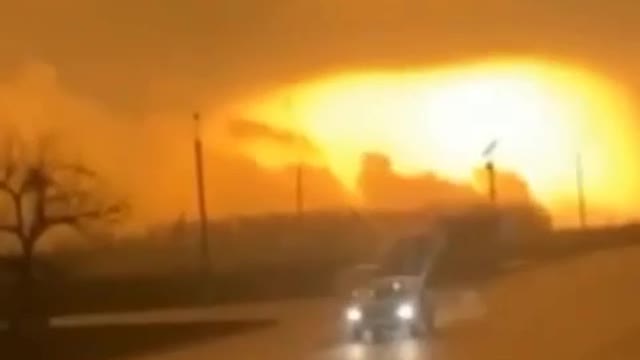 Powerful explosion in Cherkasy