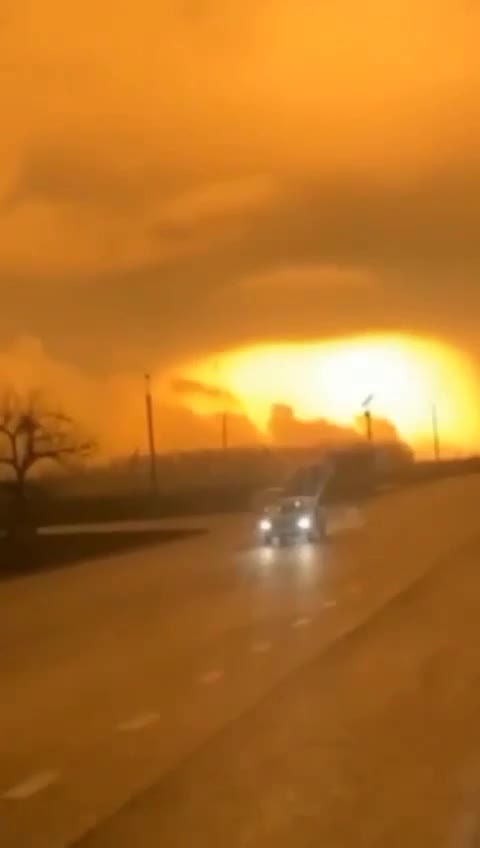 Powerful explosion in Cherkasy