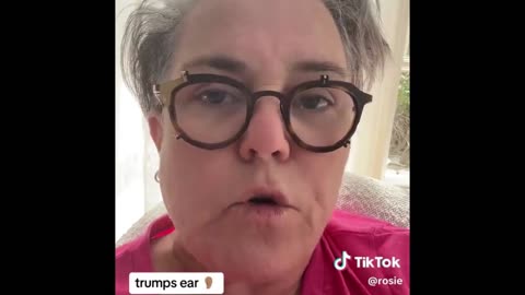 🚨MAD Rosie O’Donnell is spreading the conspiracy that Trump wasn’t hit by a bullet