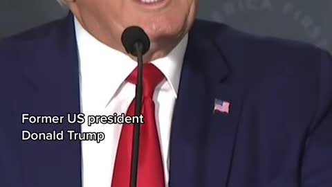 Former US president Donald Trump has given his first speech in Washington DC