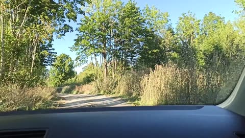 På utflykt med bilen.