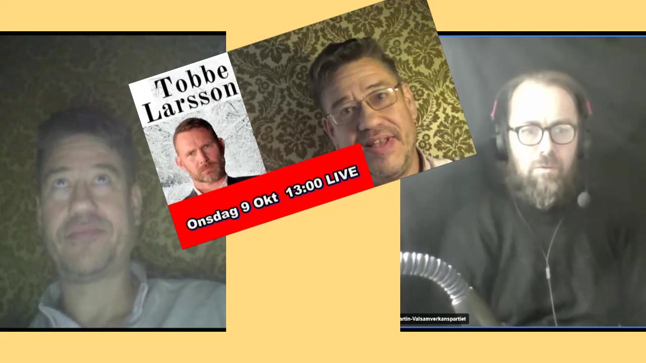 Promo LIVE Tobbe Fritjof Onsdag 9okt 13:00