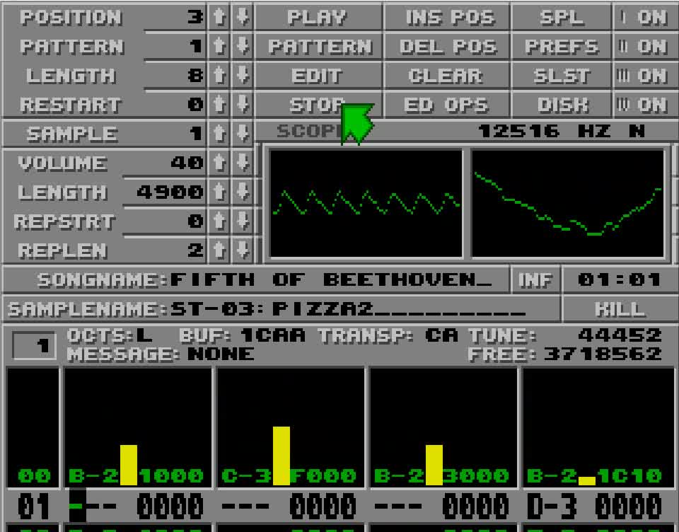 Amiga and Atari ST Protracker Music Mods - Beethoven Fifth